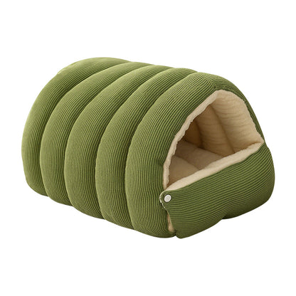 Huisdierenbed Grondloze Iglohut – Zachte Igloo Pluche Slaapplek Klein Medium Groot Kat Hond Winter