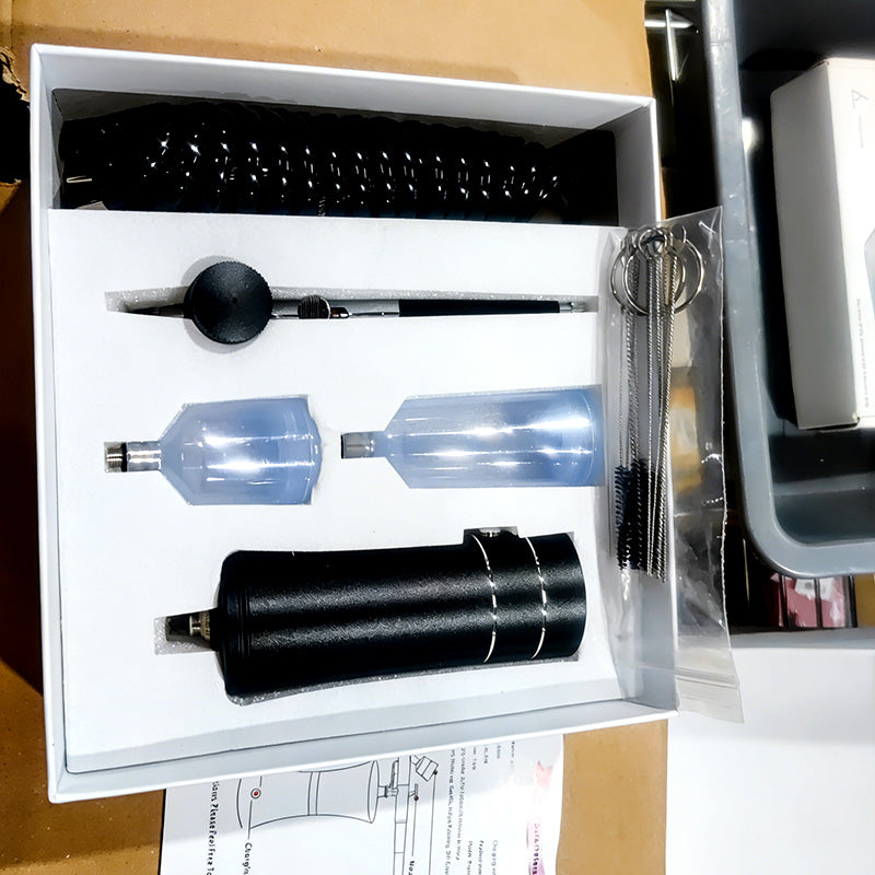 Draadloze Airbrush Pistool met 3 Verwisselbare Spuitkoppen en Oplaadbare Accu voor Modelbouw Kunst en Nail Art