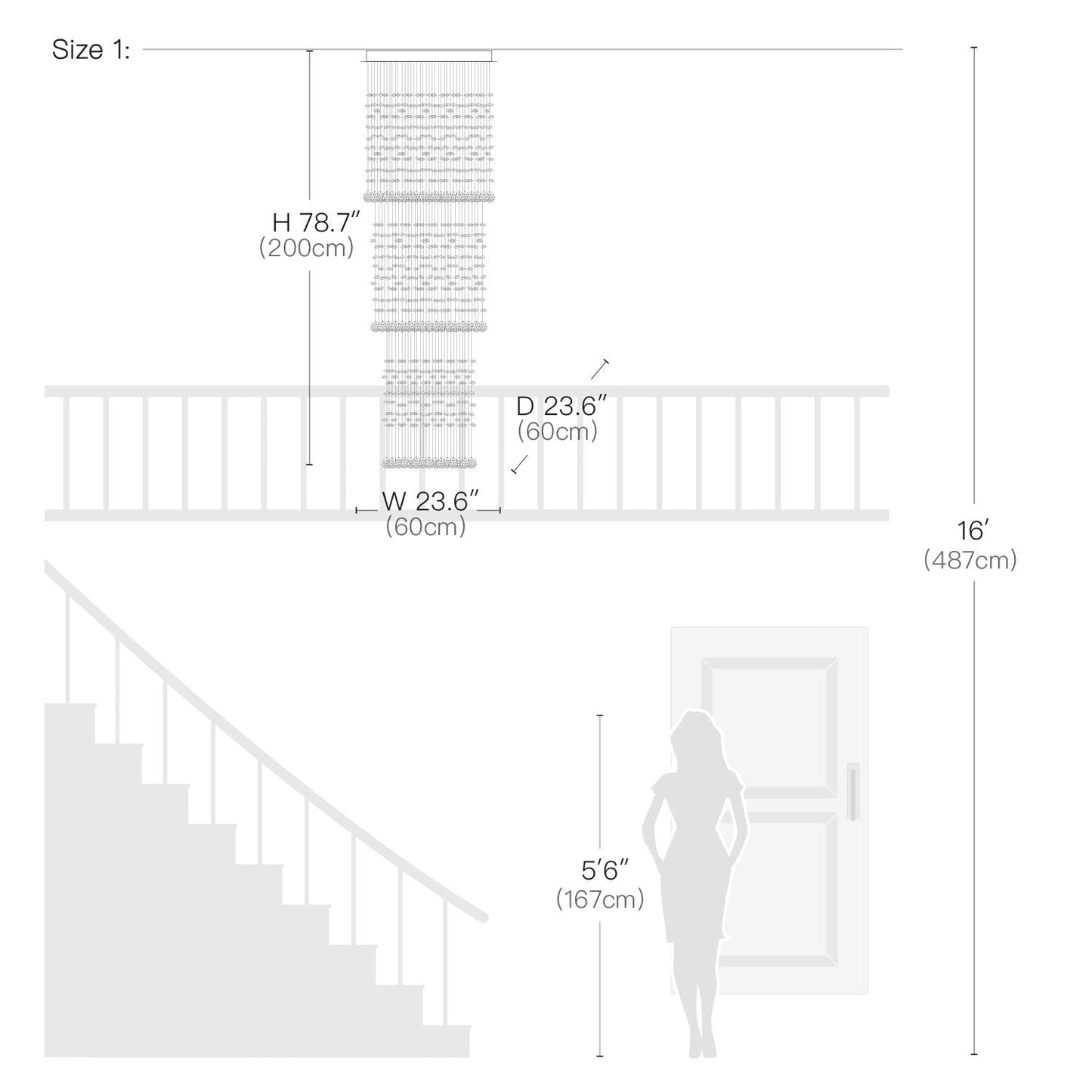 Kristallen Kroonluchter Vierkant Trap Woonkamer Regendruppel Chroom GU10 Modern Luxe