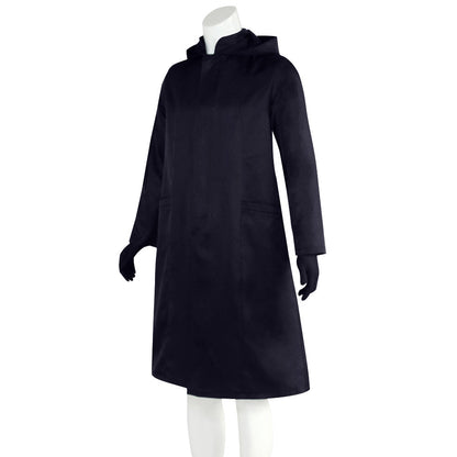 Mysterieus Kapuzenkostuum Zwart met Masker & Handschoenen Unisex Halloween Cosplay Party Outfit voor Kinderen & Volwassenen