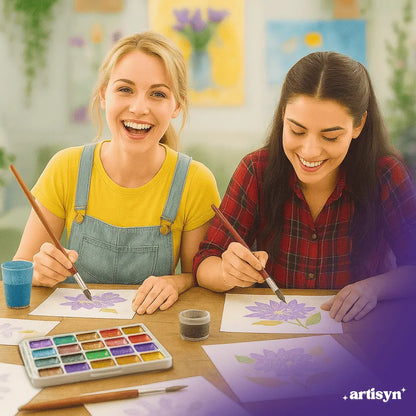Iriserende Aquarel Verfset met Kleurverloop Effect – 10/20/50 Tinten – Ideaal voor Kunstenaars en Hobbyisten