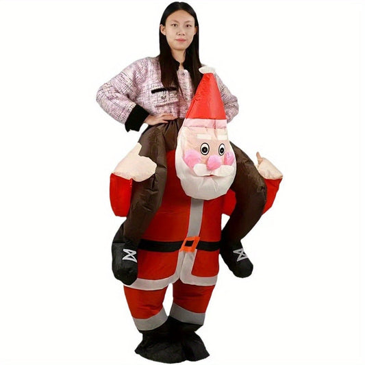 Kerstkostuum Opblaasbaar voor Feesten en Carnaval - StudioMarella