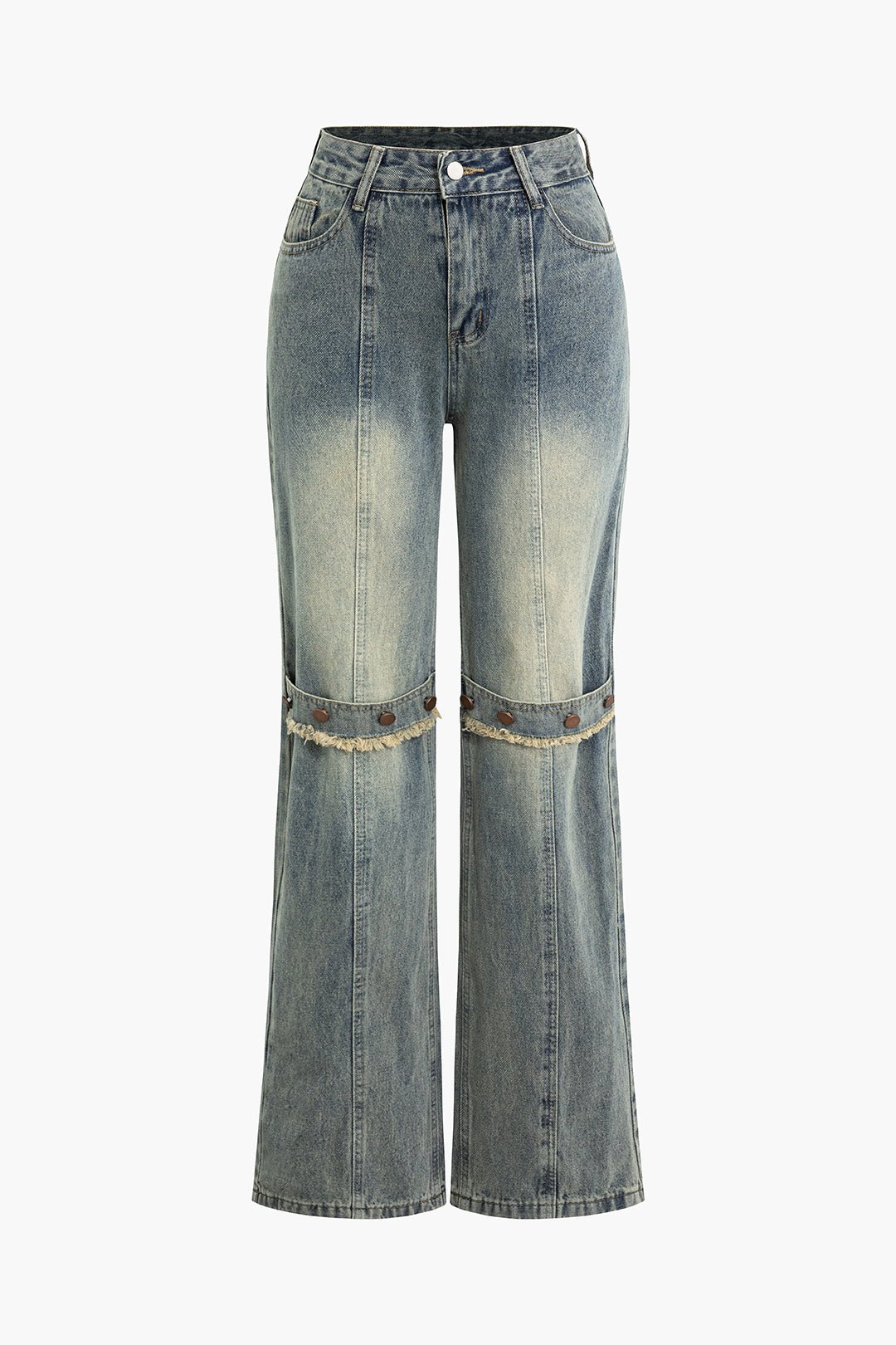 Hoge Taille Jeans voor Dames Retro Stijl - StudioMarella