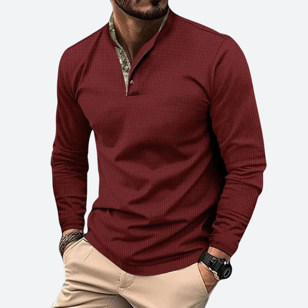 Polo Heren Lange Mouwen Klassiek Comfortabel