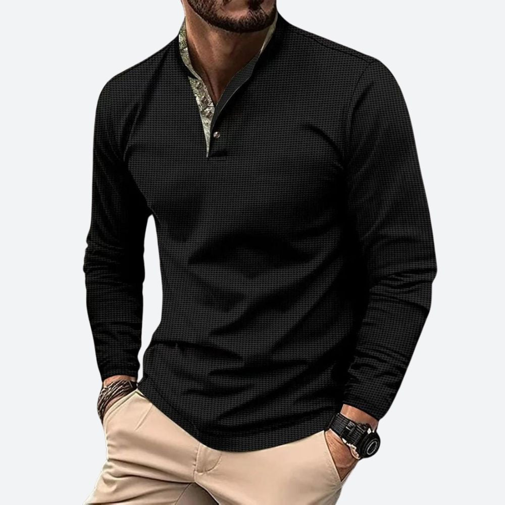 Polo Heren Lange Mouwen Klassiek Comfortabel
