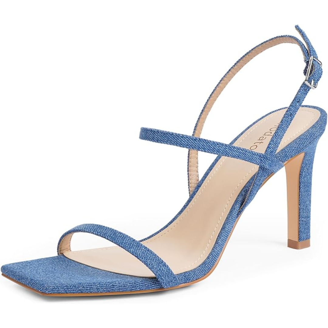Strappy High Heel Sandalen met Enkelbandje – Elegant Open Teen Design voor Feesten en Speciale Gelegenheden
