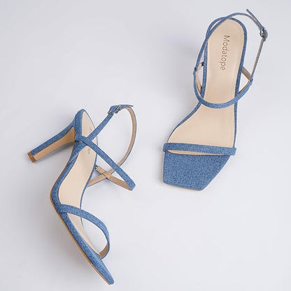 Strappy High Heel Sandalen met Enkelbandje – Elegant Open Teen Design voor Feesten en Speciale Gelegenheden