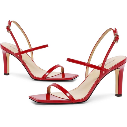 Strappy High Heel Sandalen met Enkelbandje – Elegant Open Teen Design voor Feesten en Speciale Gelegenheden