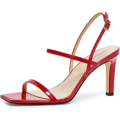 Strappy High Heel Sandalen met Enkelbandje – Elegant Open Teen Design voor Feesten en Speciale Gelegenheden