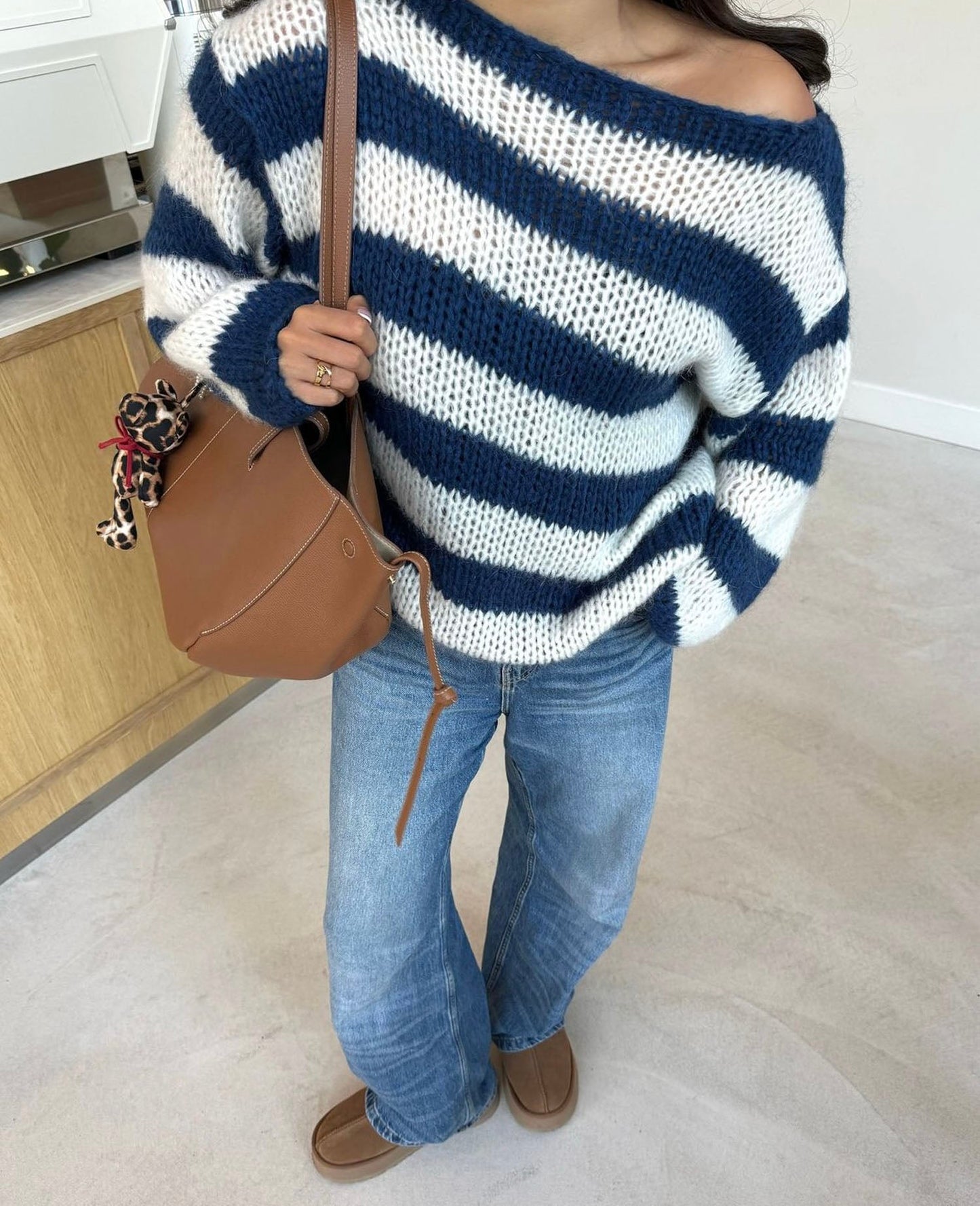 Gebreide Vest Oversized Warme Trui