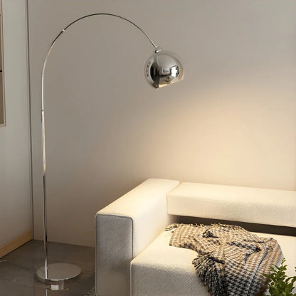Booglamp Vloerlamp Chroom Zwart Zilver Verstelbaar 180cm E27 Woonkamer Modern