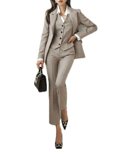 Dames Kledingset 3-Delig Klassieke Stijl Elegante Jurk