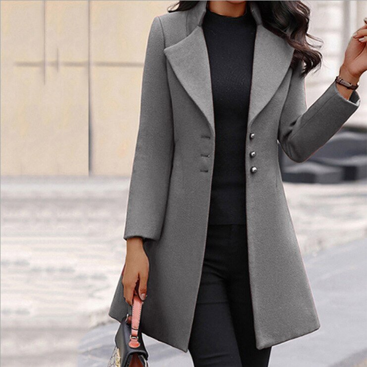 Luxe Dames Jas Elegante Stijl Volledig Leren