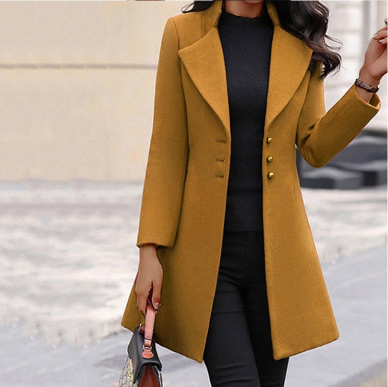 Luxe Dames Jas Elegante Stijl Volledig Leren