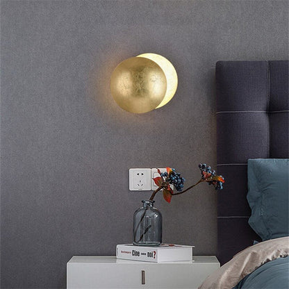 Wandlamp met Maanlicht LED Moderne Scandinavische Stijl Rond Warm Wit Zwart Wit Goud 20 25 cm Sfeerlicht