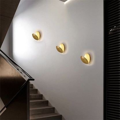 Wandlamp met Maanlicht LED Moderne Scandinavische Stijl Rond Warm Wit Zwart Wit Goud 20 25 cm Sfeerlicht