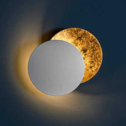 Wandlamp met Maanlicht LED Moderne Scandinavische Stijl Rond Warm Wit Zwart Wit Goud 20 25 cm Sfeerlicht