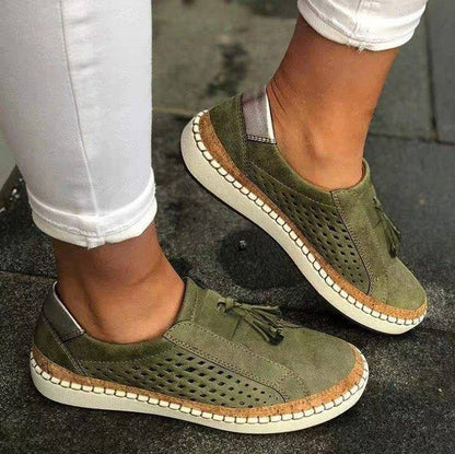Orthopedische Dames Sneakers met Teenband voor Houdingscorrectie en Bunion Support - Grijs Zwart Comfortabel