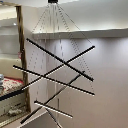 Hanglamp Trap XXL Modern Design LED Aluminium Acryl 300cm