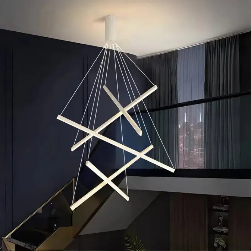 Hanglamp Trap XXL Modern Design LED Aluminium Acryl 300cm
