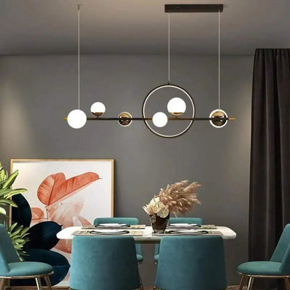 Hanglamp Bol Zwart LED Dimbaar G9 6-Lichts Scandinavisch Woonkamer Eetkamer Modern