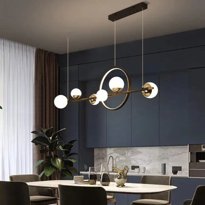 Hanglamp Bol Scandinavisch LED Aluminium Zwart 112cm Dimbaar Design