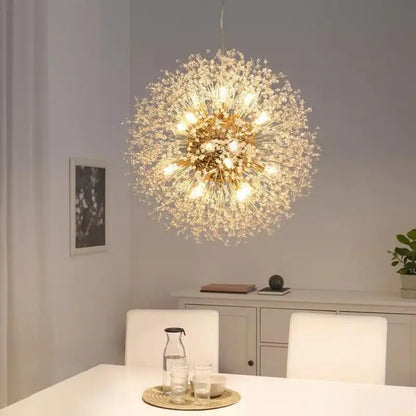 Hanglamp Paardenbloem Design Aluminium Acryl LED G9 35W Goud Zilver Woonkamer Slaapkamer