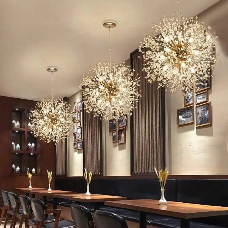 Hanglamp Paardenbloem Design Aluminium Acryl LED G9 35W Goud Zilver Woonkamer Slaapkamer