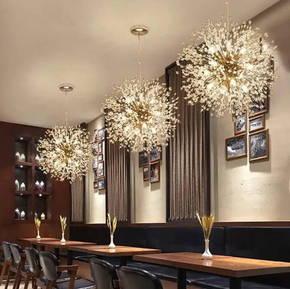 Hanglamp Paardenbloem Design Aluminium Acryl LED G9 35W Goud Zilver Woonkamer Slaapkamer