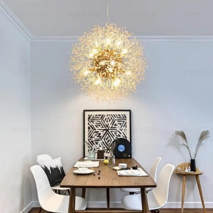 Hanglamp Paardenbloem Design Aluminium Acryl LED G9 35W Goud Zilver Woonkamer Slaapkamer