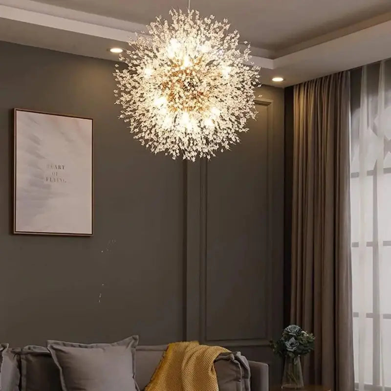 Hanglamp Paardenbloem Design Aluminium Acryl LED G9 35W Goud Zilver Woonkamer Slaapkamer