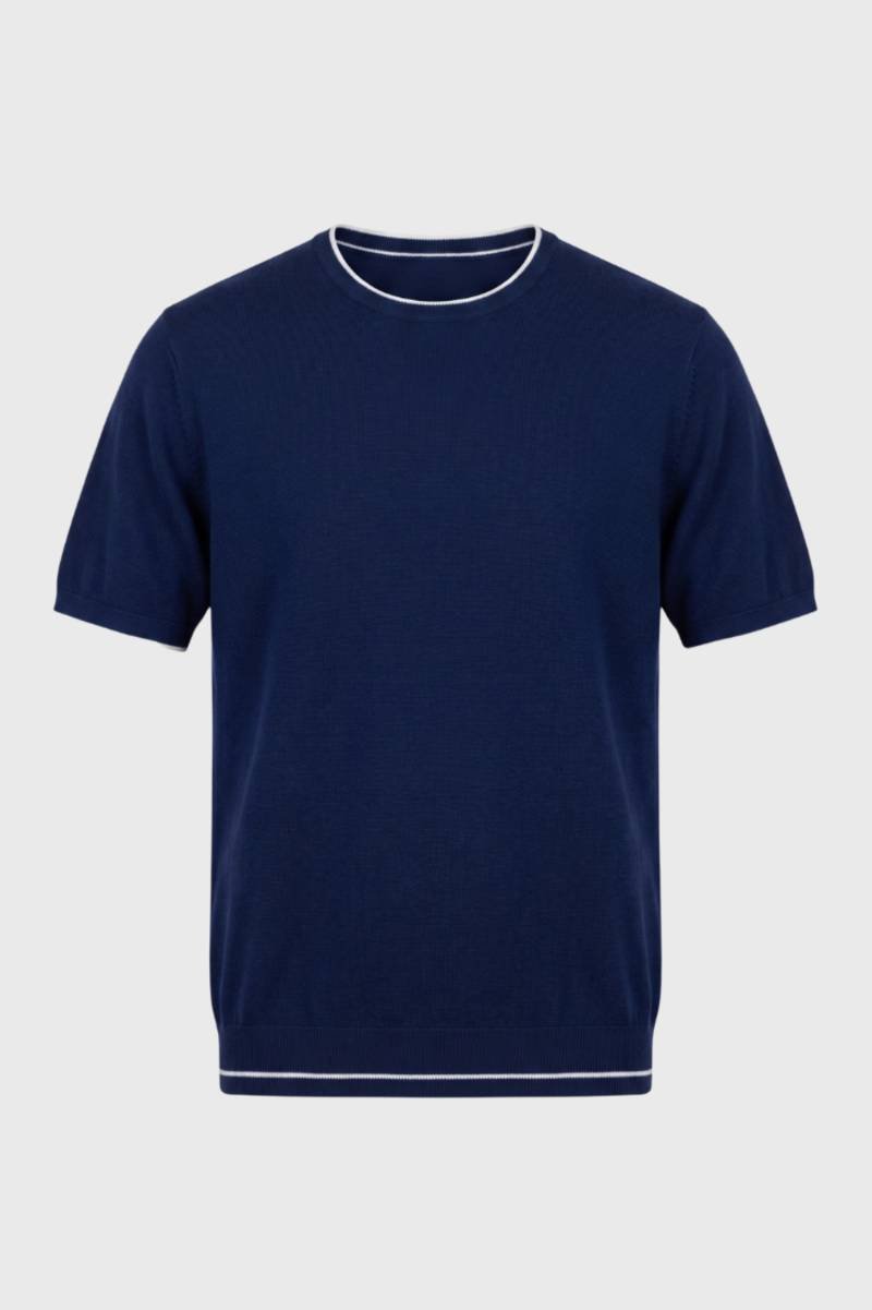 Klassieke Heren T-shirt Ronde Hals Geribbeld - StudioMarella