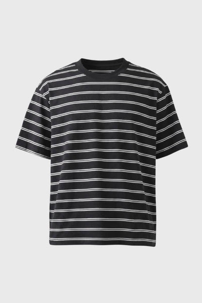 Heren T-shirt Korte Mouwen Gestreept Oversized - StudioMarella