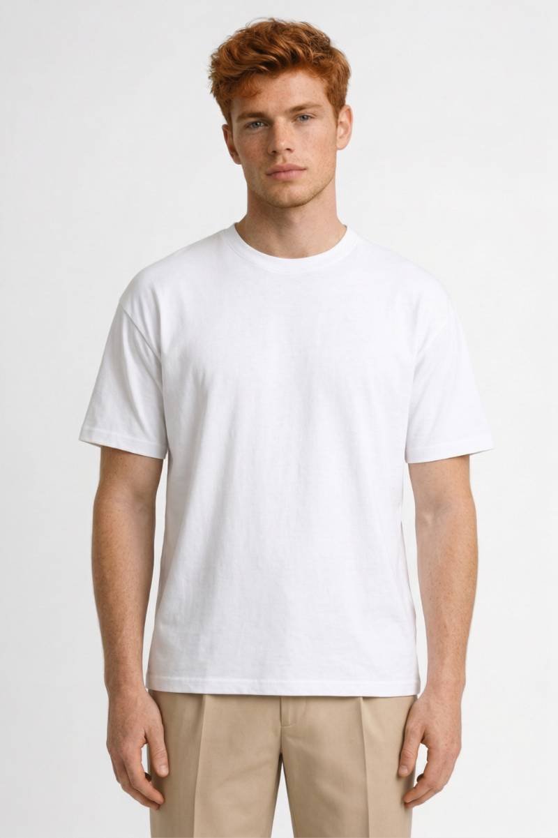 T-shirt Heren - Klassieke Ronde Hals | Casual Comfort - Wit