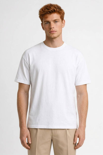 T-shirt Heren - Klassieke Ronde Hals | Casual Comfort - Wit
