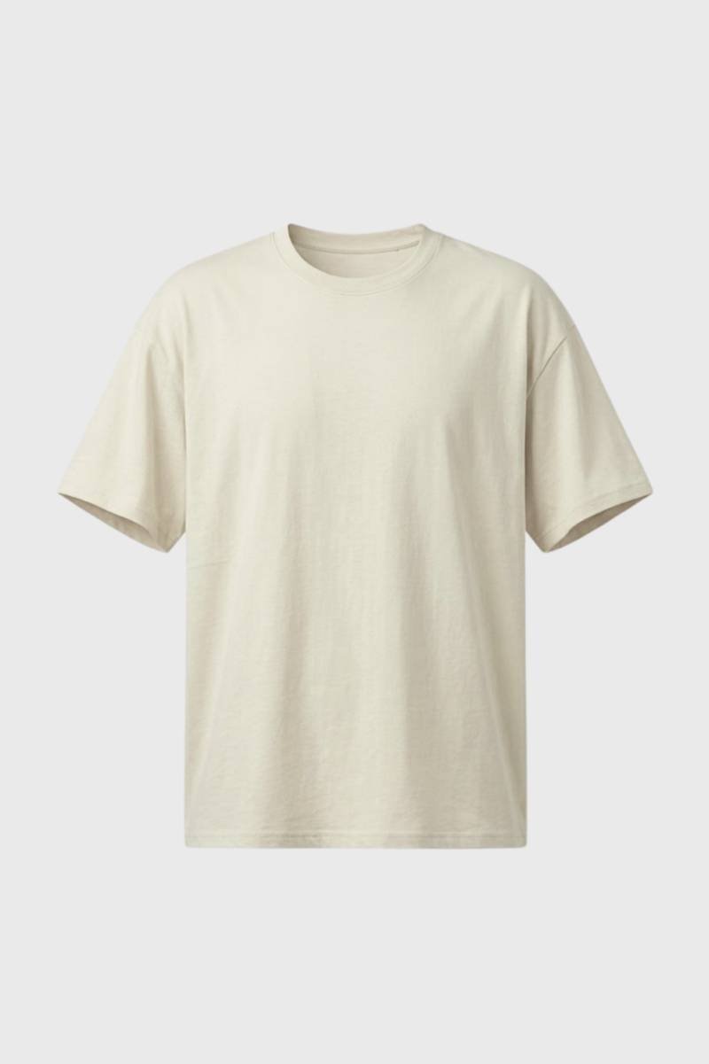 T-shirt Heren - Klassieke Ronde Hals | Casual Comfort - Beige