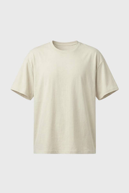 T-shirt Heren - Klassieke Ronde Hals | Casual Comfort - Beige