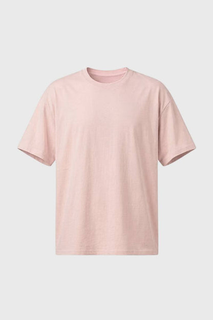 T-shirt Heren - Klassieke Ronde Hals | Casual Comfort - Lichtroze