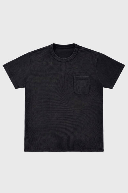 T-Shirt Heren Relaxed Fit met Borstzak Casual Katoen - StudioMarella
