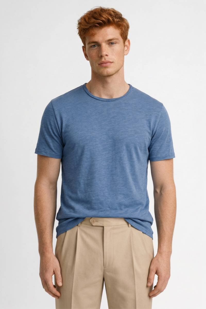 T-Shirt Heren - Zachte Katoen Casual | Comfort Fit - Lichtblauw