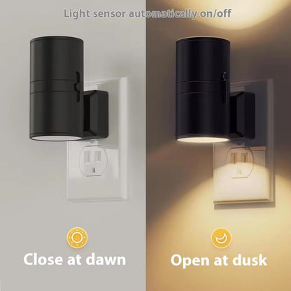 Minimalistische led wandlamp met lichtsensor en automatische dag-nachtfunctie voor moderne interieurs