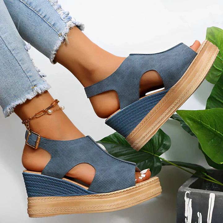 Vrouwensandalen met Sleehak Stijlvol Celeste