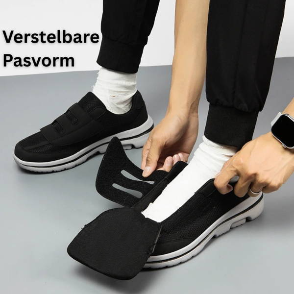 Verstelbare Therapeutische Schoenen met Klittenband – Extra Breed en Ademend voor Gevoelige Voeten