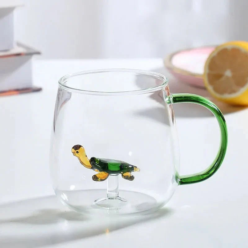 Glazen Theemok met 3D Dierenfiguur