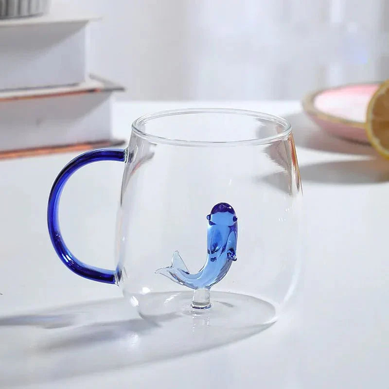 Glazen Theemok met 3D Dierenfiguur