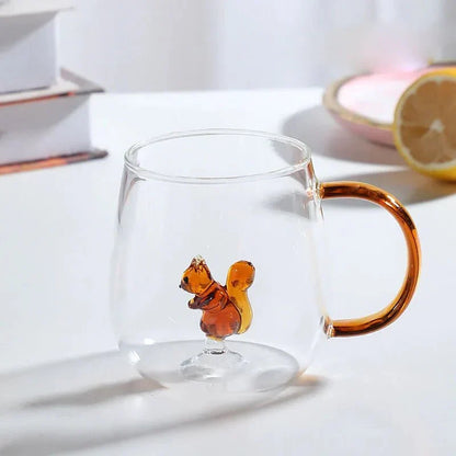 Glazen Theemok met 3D Dierenfiguur