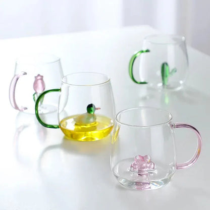 Glazen Theemok met 3D Dierenfiguur