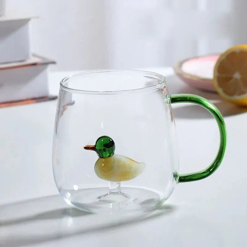 Glazen Theemok met 3D Dierenfiguur