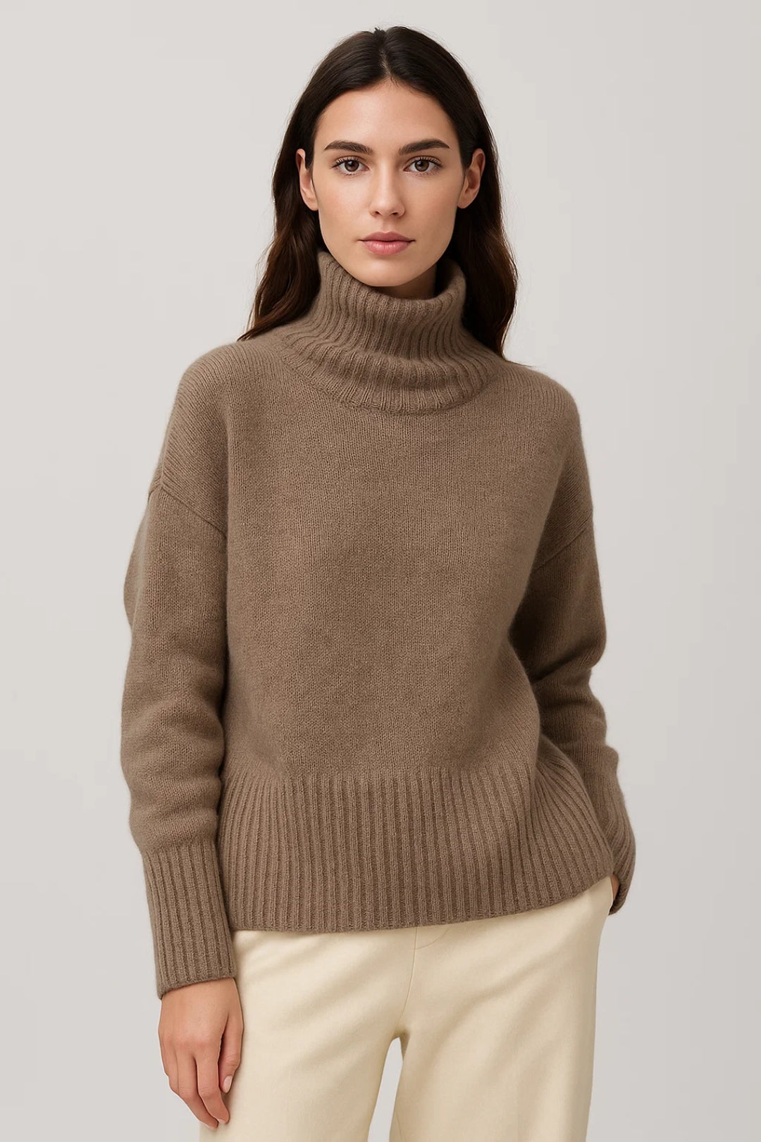 Dames Trui Oversized Warme Coltrui voor Winter - StudioMarella