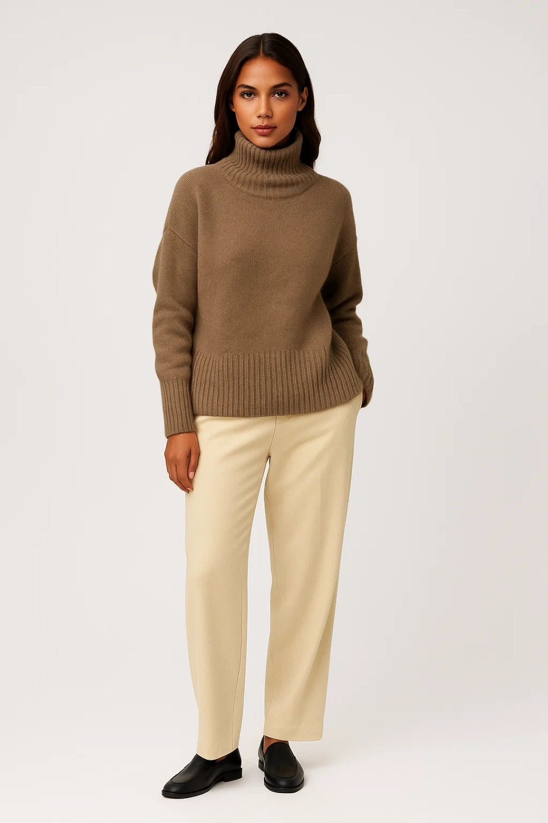 Dames Trui Oversized Warme Coltrui voor Winter